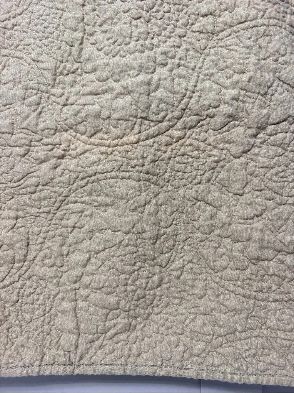 Pottery Barn Quilted Accent Pillow Cover in Beige